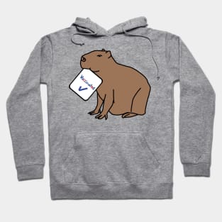 Capybara with Vaccinated Sign Hoodie